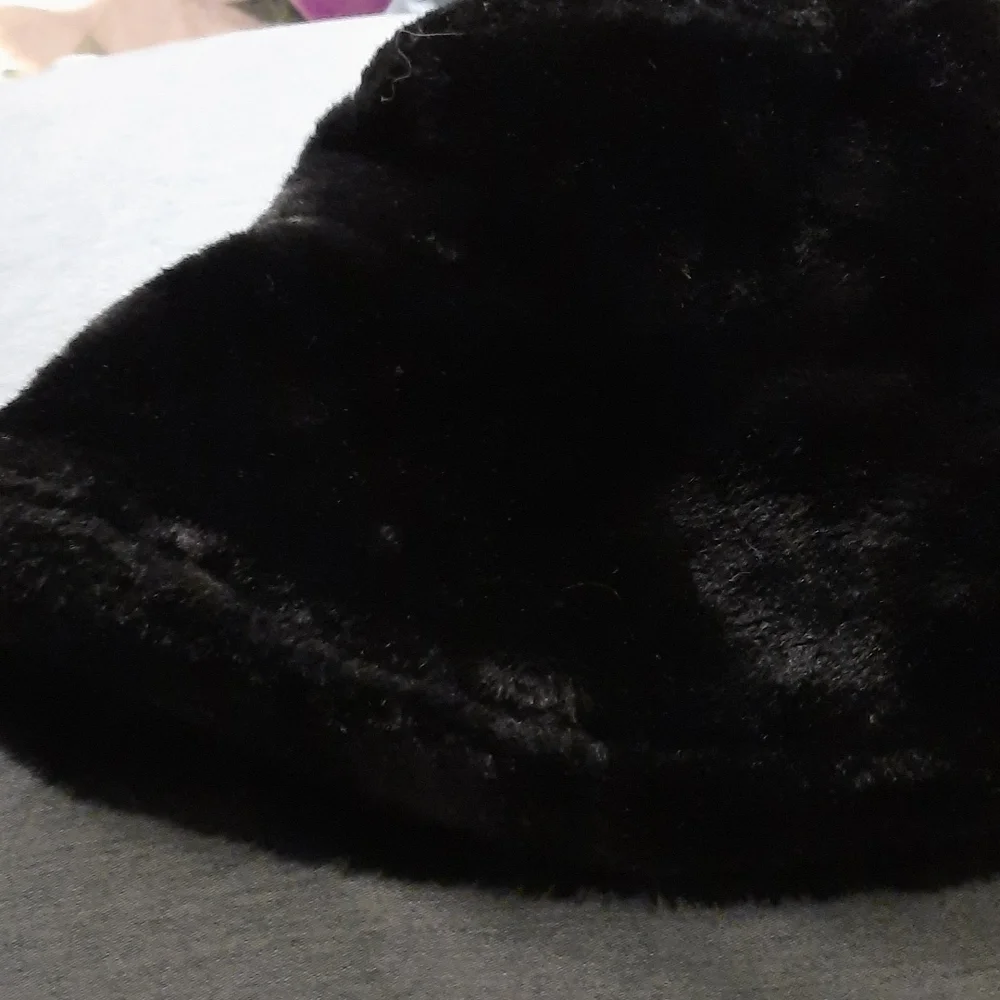 Vintage Betmar New York fur 90's black bucket hat, 
